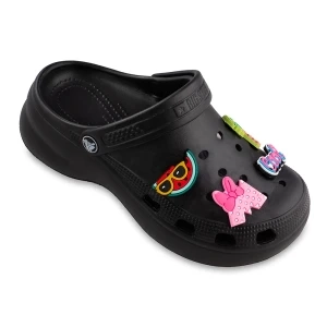 دمپایی کراکس استیکر پاشنه دار زیتون